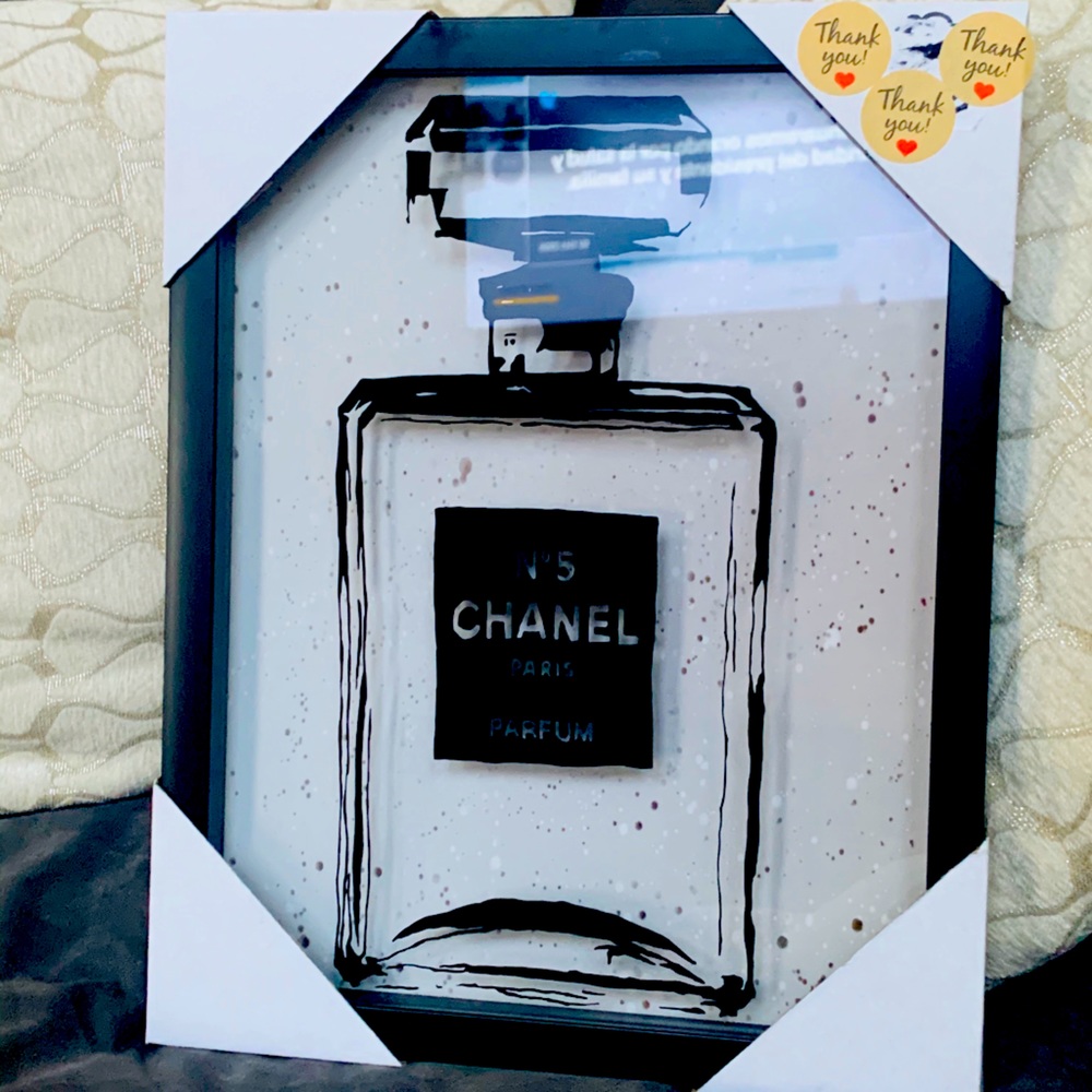 Chanel glass wall frame.